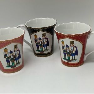 Set of 3-Robert Stanley Holiday-Nutcracker Mugs